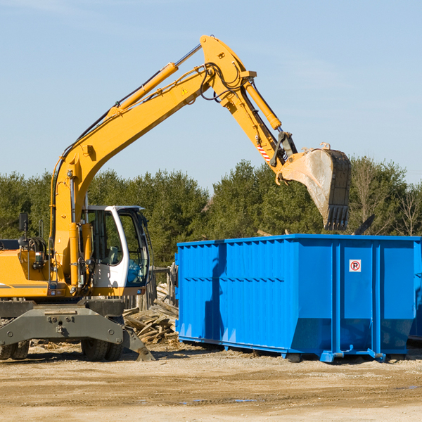 what size residential dumpster rentals are available in Linda